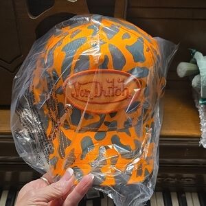 Von Dutch Camo Orange Cap